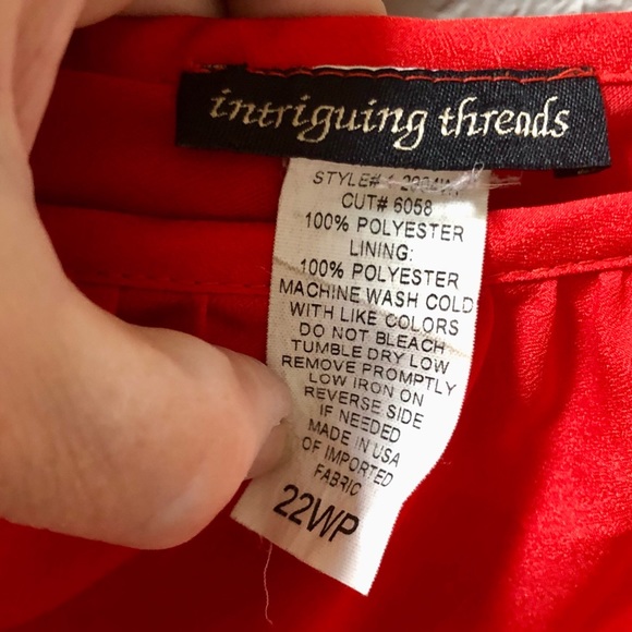 PLUS! Elastic Waist Scoop Neck Flutter Sleeve Dress - Picture 8 of 13